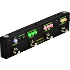 소니케 기타 멀티 이펙트 페달 코러스 딜레이 리버브 디스토션 클래식 록 톤 록스테이지 위드 캡 심, Overdrive Compressor Delay Rev