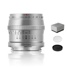 TTARTISAN 50mm F1.2 APS-C 수동 초점 렌즈 대구경 T 시리즈 TL TL2 CL FPL 마운트 실버용, 상세페이지 참조