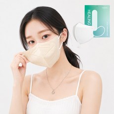 국산 KF94 새부리형 컬러마스크 대형 3중구조 마스크, 100매입, 1개, 크림베이지