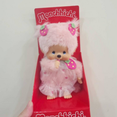 Monchhichi 歐美美 草莓之心 粉色蒙奇奇, 圖片款, 1個