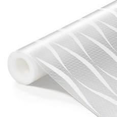 선반 라이너 방수 리퍼거레이터 라이너 주방 캐비닛용 서랍 라이너 욕실 싱크 매트 미끄럼 방지 찬장 매트 비접착식 냉장고 라이너 EVA 플레이스 매트 롤 - 클리어 웨이브