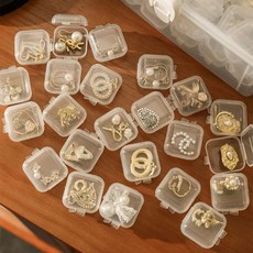 목걸이 반지 귀걸이 케이스 악세사리 보관함, 1개, 화이트