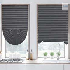 다모아꾸밈 부착식 셀프 블라인드 90X240CM 일반형 그레이 창문에붙이는블라인드