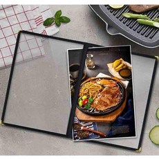 단비가 A4 투명 메뉴판 4p 카페메뉴판, 4페이지