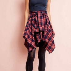 라가앤미 힙스카프 레깅스 힙커버 방송댄스복 줌바댄스복, 레드 앤미 체크