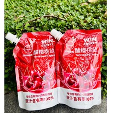 【放肆拜客】WiN CHERRY 蒙特羅西酸櫻桃飲 (200ml/包) - 跑步體能恢復好幫手, 1個, 五包優惠, 200ml