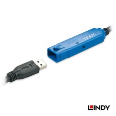 LINDY 主動式 USB 3.0 延長線 10M, 1個