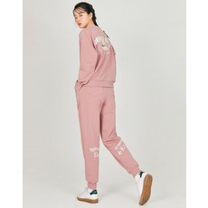 100% 정품 더블플래그 여성 골프바지 VER. 라이트 핑크 후면그래픽 조거팬츠 골프긴바지