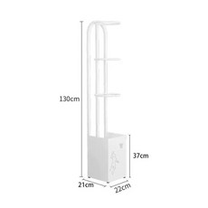 스포츠 공 거치대 정리대 스탠드 정리함 2단, 22x21x130 흰색3단, 1개