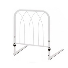 簡約時尚床邊護欄，金屬材質，安裝簡便，守護睡眠安全, 白色