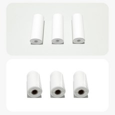 아트란 포켓프린트카메라 일반/스티커인화지 Artran P02 토이카메라 열전사지 영수증인화지, 3개