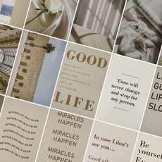 엽서 감성 인테리어 촬영 세트 미소 사진 꾸미기 예쁜 다꾸 소품, 상세페이지 참조, 상세페이지 참조