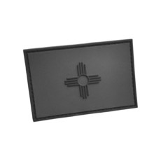테네시 국기 PVC 패치 — 부드러운 암막 그레이 8.3 x 5.1cm(3.2 2인치) 후크 백킹(루프 사이드 미포함) | 배낭 조끼 및 재킷을 위한 전술 사기 방수 내구성, 뉴멕시코 국기 PVC 패치 — 부드러운 암막 그레이 8, New Mexico Blackout