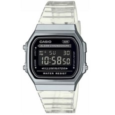Casio 카시오 컬렉션 여성용 디지털 시계 1980년대 반투명 | A168XES-1BEF 612548
