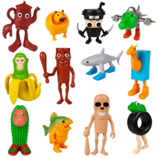 vsyoy 이탈리안 브레인롯 Italian brainrot 캐릭터 피규어 인형 세트, 3세트