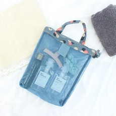 헬스파우치 세면백 목욕용품가방 샤워정리백 여행파우치 샤워백 캠핑용품 수납비누가방 워시파우치 목욕세트 샤워수납 wew+53068xY, 1개, 블루