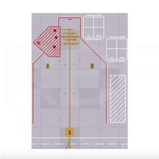 RBF 1:400 停機坪 APRON4-5-A4 210x297mm, 1個