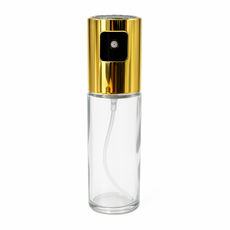 오일스프레이 100ml 골드 미스트분사 스프레이 투명 유리병, 1개
