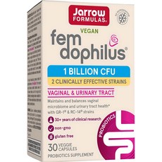 Jarrow FORMULAS 賈羅公式 Fem Dophilus女性10億CFU益生菌素食膠囊, 30顆, 1罐