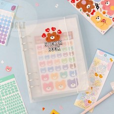 [달리상단] A5 6공 컬러바인더, 블루핑크