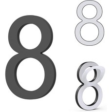 (특가 ) 호실판 아파트호수판 현관문패 현관문 호수 번호판 사물함 다용도 접착식 번호, 8