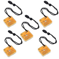 모험 구조 플로팅을 위한 랜야드 호루라기가 달린 GESTONE 5pcs 비상 생존 신호 거울 야외 다기능 군용 등급 반사 별 플래시 거울 도구, 1개