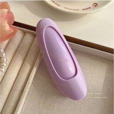 髮夾 馬卡龍色系, 1個, 髮根蓬鬆夾─【紫*1】升級底部梳子