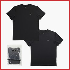 (K2반팔) 남녀공용 1+1 밸류패키지 라운드 반팔 티셔츠