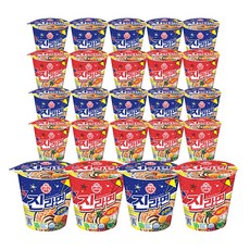 OTTOGI 不倒翁 杯裝金拉麵 辣味 65g 12入+原味 65g 12入, 1組