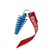 배기 파이프 플러그 오토바이 액세서리 모토크로스 고무 에어 블리더 워시 보호대 키체인 포함, 04 파란색