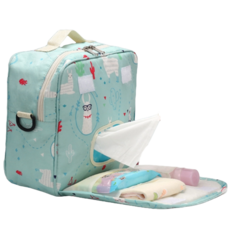 기저귀 물티슈 가방 넉넉한 수납력 경량 생활 방수 기저귀 가방 [골드스미스21], 민트