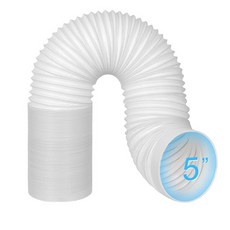 12.7cm(5인치) 휴대용 AC 에어컨 호스 시계 방지 스레드 및 길이 최대 203.2cm(80인치) 시계 반대 방향 스레드 지원 Haier LG Delonghi 등과, 12.7cm(5인치) 호스 - 시계 반대 방향