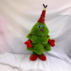 耶誕樹 電動毛絨玩具 唱歌跳舞 晚會裝飾玩具, 跳舞款,高度40釐米, 1個