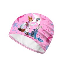 兒童泳衣套裝 瘋狂動物城主題吊帶泳衣附泳帽