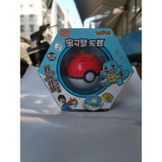 【超繪玩】現貨 寶可夢魔幻陀螺玩具兒童男孩皮卡丘小火龍新款戰鬥旋轉戰陀精靈球, 1個, PKM0102第2彈傑尼龜款