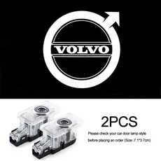 볼보 호환 자동차용 LED 도어 프로젝터 라이트 2개 R디자인 폴스타 V40 V50 V60 V90 XC40 S60 S90 액세서리, 03 Volvo 호환-B