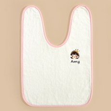 DIU 兒童洗漱巾防水嬰兒口水巾嬰幼兒圍嘴珊瑚絨寶寶吃飯圍兜