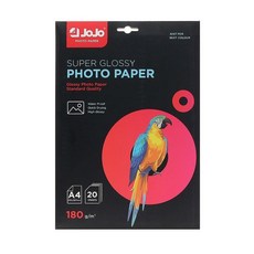 A4 잉크젯 포토인화지180g 20매 광택 포토 용지+그래Shop, 빠른배송