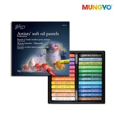 문교 소프트 오일 지함 파스텔 MOPV-24, 24색, 1개