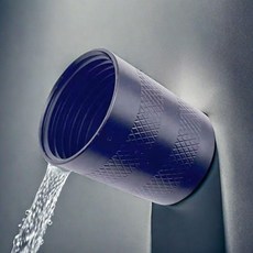 無品牌 花灑軟管連接螺帽 噴頭維修配件接口螺母 衛浴零件水管接頭, 1個, 鈦黑色 長螺帽