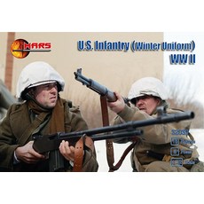 Mars Figures 32039-1/32 미국 보병(겨울 드레스) WWII 플라스틱 모델 키트 229111, Mars Figures 32039-1/32 미국 보병(