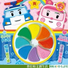 救援小英雄波力 ROBOCAR POLI 8色花瓣蠟筆畫冊 著色本, 模華出版