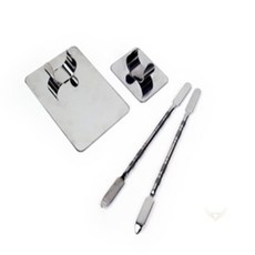 허니디자인 메이크업 팔레트 스패출러 스파츌라 세트 소형 다용도팔레트 스페출라 미용도구, 대형