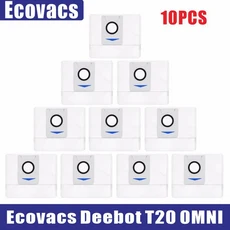 Ecovacs Deebot T20 Omni 액세서리 메인 사이드 브러시 천 HEPA 필터 먼지 봉투 교체 예비 부품, 02 10pcs