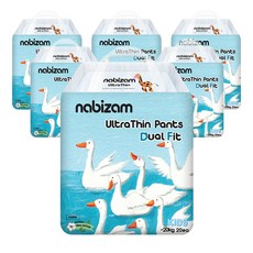 나비잠 기저귀 울트라씬 듀얼핏 팬티 6팩, 키즈형(Kid), 120매