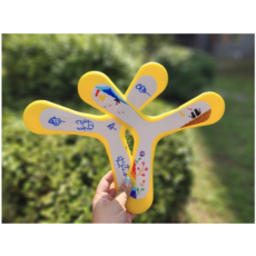 [ANGEL] 부메랑 만들기 세트 어린이 DIY 키트 안전한 장난감 미술 캠핑 놀이, 1개