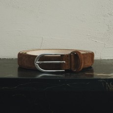 [AK플라자] [헤지스] 남녀공용 이태리 가죽 스웨이드 벨트[HJBE5F026W3]