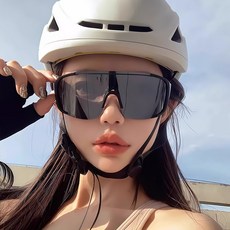 바닐라마카롱 스포츠 미러 고글 선글라스 + 케이스 자외선 블루라이트 차단 낚시 골프 자전거 남성 여성 고글형 썬글라스