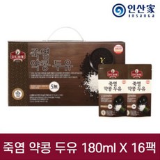 인산가 죽염 약콩 두유, 180ml, 16개