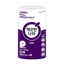 점보롤티슈 2겹 천연펄프 관공서 병원 95x300m 4롤1백_ 20264213EA